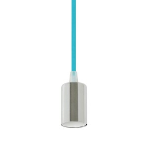 Oprawa Wisząca V-TAC Chrom Metal Cup Niebieski VT-7338  5 Lat Gwarancji