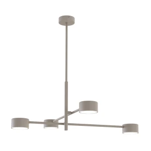 Lampa sufitowa Emibig Natsu 4 mokka 4×GX53