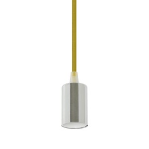 Oprawa Wisząca V-TAC Chrom Metal Cup Żółty VT-7338  5 Lat Gwarancji