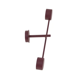 Kinkiet Emibig Natsu K2 burgundowy 2×GX53