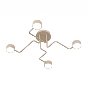 Lampa sufitowa Emibig Kurage 4 mokka 4×GX53