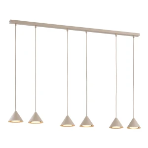 Lampa wisząca Emibig Elit 6 mokka 6×GX53