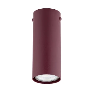 Lampa sufitowa Emibig Tecno 1S burgundowa 1×GU10
