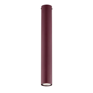 Lampa sufitowa Emibig Tecno 1L burgundowa 1×GU10