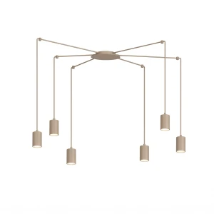 Lampa wisząca Emibig Traker 6 mokka 6×GU10