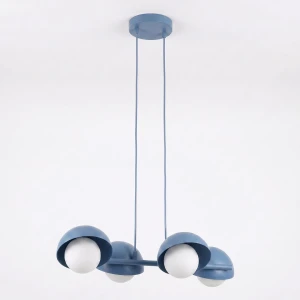 Lampa wisząca Emibig Boom 4 pudrowoniebieska 4×G9