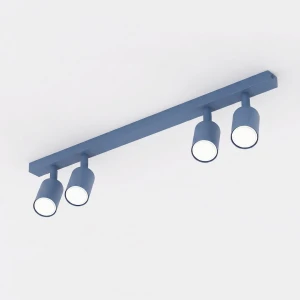 Lampa sufitowa Emibig Flash 4 pudrowoniebieska 4×GU10