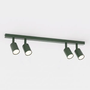 Lampa sufitowa Emibig Flash 4 oliwkowa 4×GU10