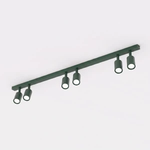 Lampa sufitowa Emibig Flash 6 oliwkowa 6×GU10