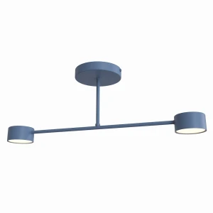 Lampa sufitowa Emibig Halo 2 pudrowoniebieska 2×GX53