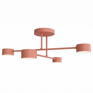 Lampa sufitowa Emibig Halo 4 koralowa 4×GX53