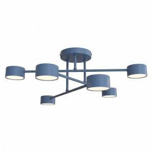 Lampa sufitowa Emibig Halo 6 pudrowoniebieska 6×GX53
