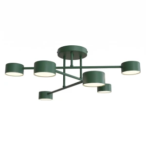 Lampa sufitowa Emibig Halo 6 oliwkowa 6×GX53