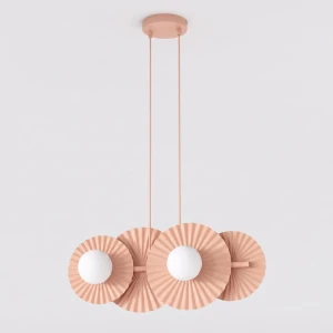 Lampa wisząca Emibig Umbra 4 koralowa 4×G9