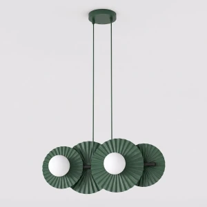 Lampa wisząca Emibig Umbra 4 oliwkowa 4×G9