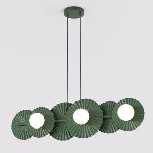 Lampa wisząca Emibig Umbra 6 oliwkowa 6×G9