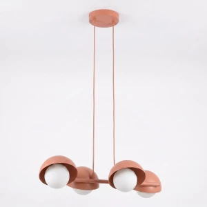 Lampa wisząca Emibig Boom 4 koralowa 4×G9