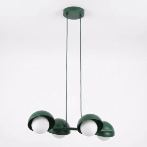 Lampa wisząca Emibig Boom 4 oliwkowa 4×G9