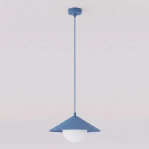 Lampa wisząca Emibig Mono 1S pudrowoniebieska 1×E14