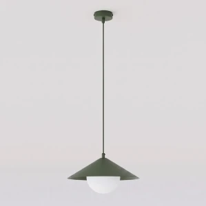 Lampa wisząca Emibig Mono 1S oliwkowa 1×E14