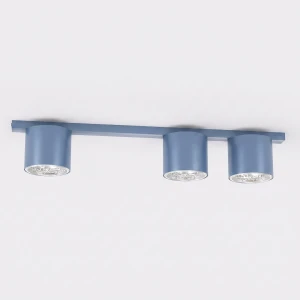 Lampa sufitowa Emibig Nano 3 pudrowoniebieska 3×AR-111