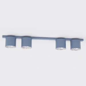 Lampa sufitowa Emibig Nano 4 pudrowoniebieska 4×AR-111
