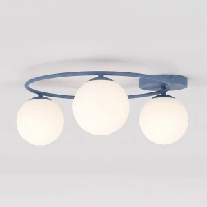 Lampa sufitowa Emibig Sopra 3 pudrowoniebieska 3×E14