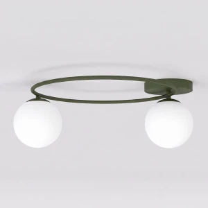 Lampa sufitowa Emibig Sopra 2 oliwkowa 2×E14