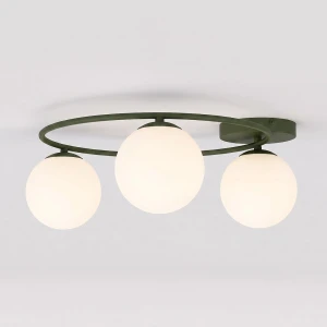 Lampa sufitowa Emibig Sopra 3 oliwkowa 3×E14