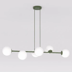 Lampa wisząca Emibig Magnus 6 oliwkowa 6×E14
