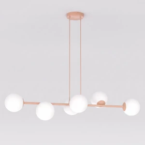 Lampa wisząca Emibig Magnus 6 koralowa 6×E14