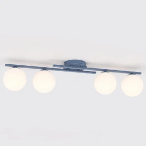 Lampa sufitowa Emibig Kairo 4 pudrowoniebieska 4×E14