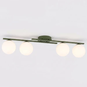 Lampa sufitowa Emibig Kairo 4 oliwkowa 4×E14