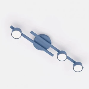 Lampa sufitowa Emibig Fragment 3 pudrowoniebieska 3×GX53