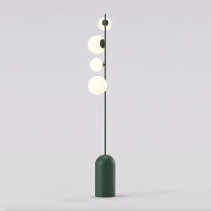 Lampa podłogowa Emibig Etno LP4 oliwkowa 4×E14 G9