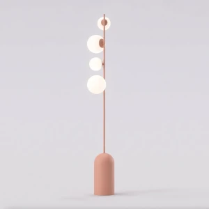 Lampa podłogowa Emibig Etno LP4 koralowa 4×E14 G9