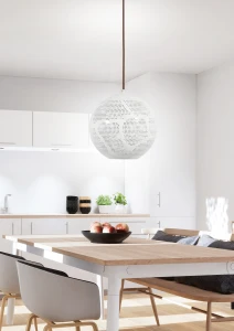 Lampa wisząca Bene ażurowa kula biała 25 cm 1xE27 31-70579 - Candellux
