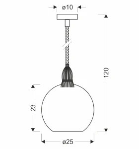 Lampa wisząca Shedon zielony klosz 1xE27 31-45263 - Candellux