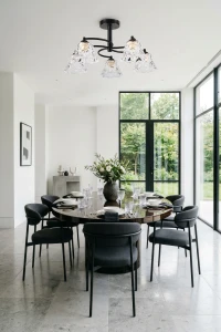 Lampa wisząca Sudan czarna bezbarwny akryl 5xE27 35-56160 - Candellux