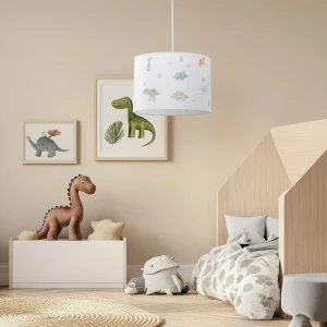 Lampa wisząca dziecięca Dinozaury kolorowa 1xE27 10660 - TK Lighting