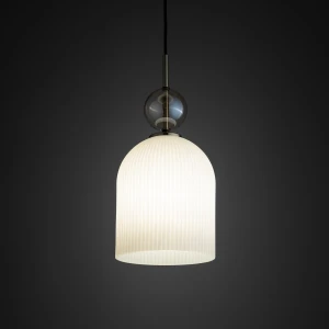Lampa wisząca Sophia Big biała koniak 1xE27 160 cm 11374 - TK Lighting