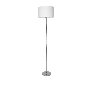 Lampa podłogowa Casino biało-chromowa 1xE27 ML6376 - Milagro