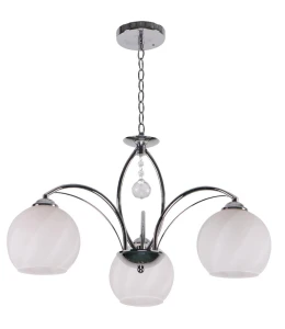 Lampa wisząca Alyson stal i szkło 3xE27 33-78001 - Candellux