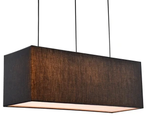 Lampa wisząca Boho czarna abażur z tkaniny 5x40W 31-58416 - Candellux