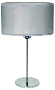 Lampa stołowa Piano chrom abażur z organzy 3xE14 41-27788 - Candellux