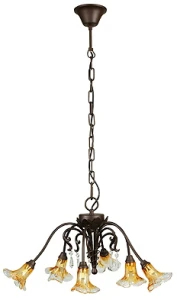 Lampa wisząca Corsa patyna szklane klosze 6xG9 36-84951 - Candellux