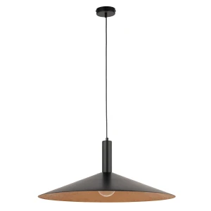 Lampa wisząca Capri M czarno-miedziany 1xE27 – Sigma