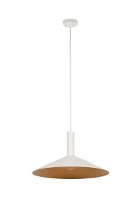 Lampa wisząca Capri S biało-miedziany 1xE27 – Sigma