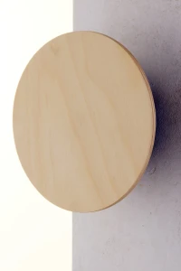 Kinkiet Drop LED Wood czarny z drewnem brzozowym – Sigma