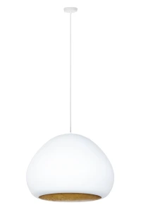 Lampa wisząca Lava biało-złoty 1xE27 – Sigma